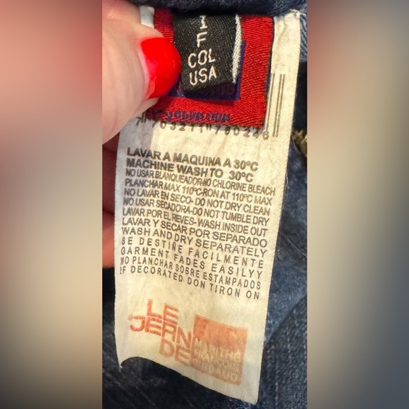 Vintage Marithe Francois Girbaud Dark Blue Straight Leg Jeans Size 10 - Picture 10 of 11